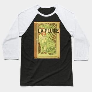 Alphonse Mucha Art Nouveau Design #1 Baseball T-Shirt